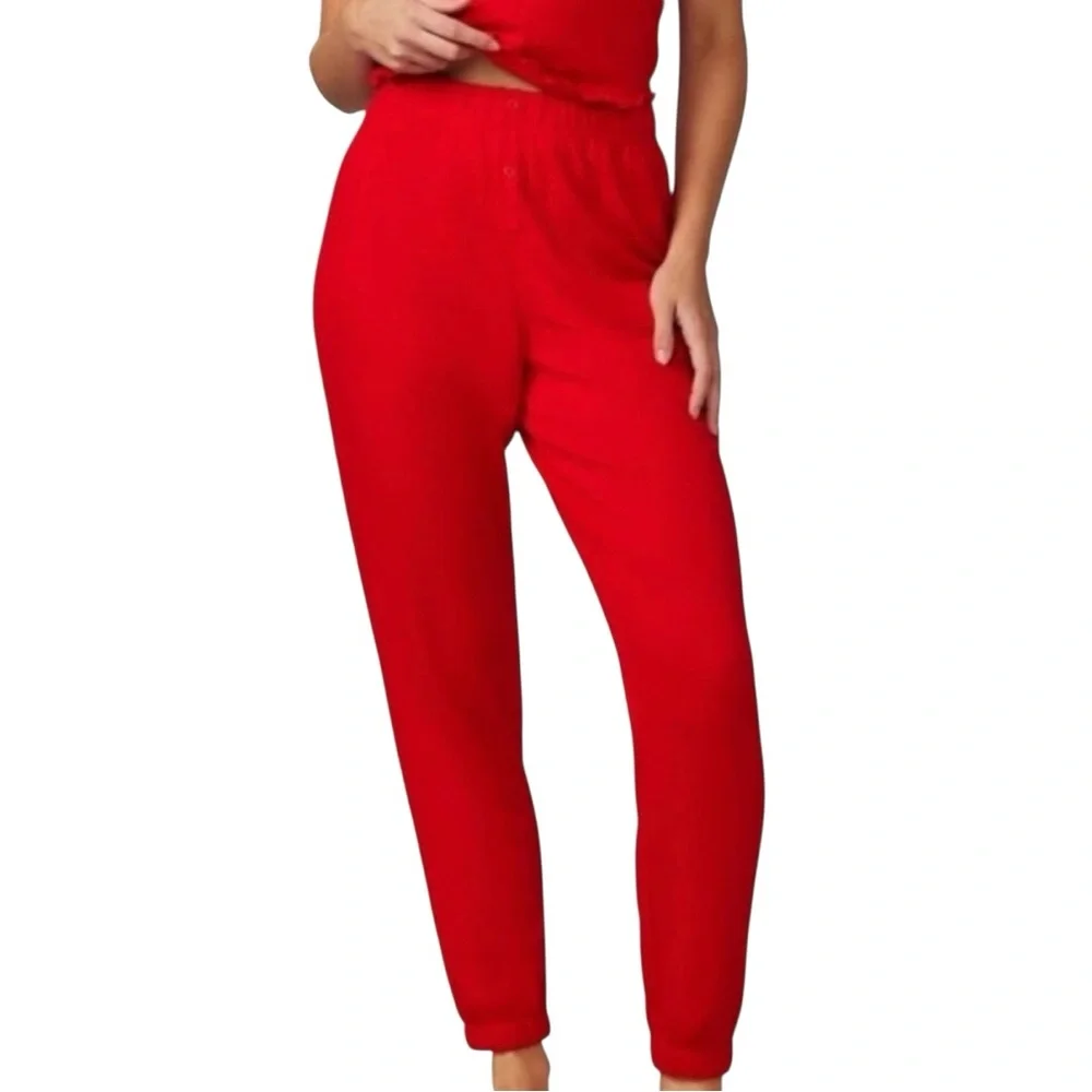 Savage Fenty Sexwear Midnight Cruise Waffle Knit Lounge Pajama Set